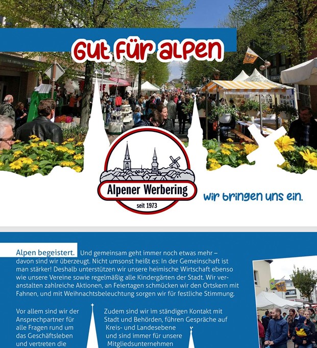 Flyer Werbering – wer sind wir, was machen wir: