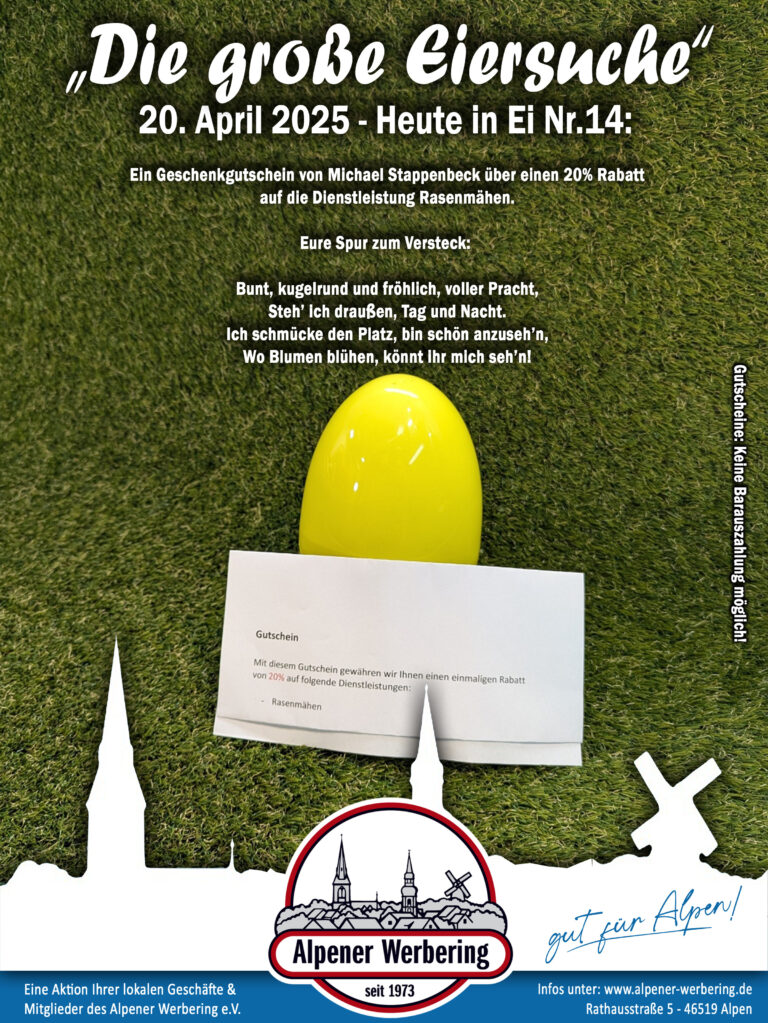 Die große Eiersuche – Ei 14