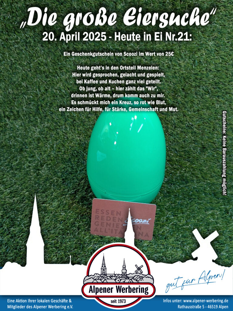 Die große Eiersuche – Ei 21