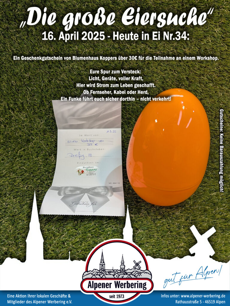 Die große Eiersuche – Ei 34