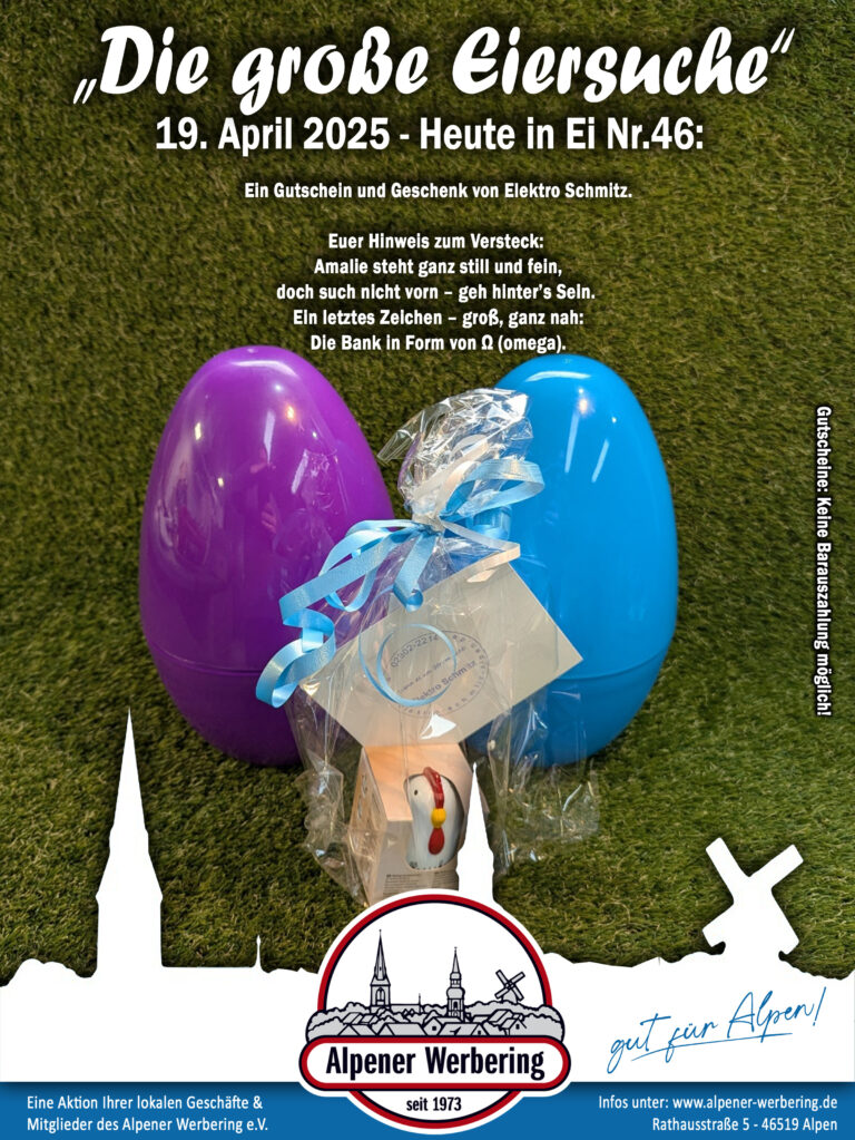 Die große Eiersuche – Ei 46